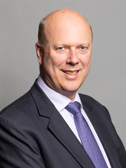 3:4 portrait of Lord Grayling