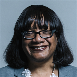 1:1 portrait of Ms Diane Abbott
