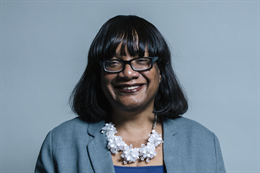 3:2 portrait of Ms Diane Abbott
