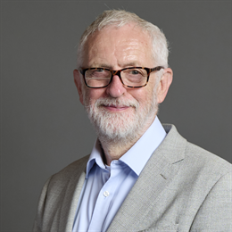 1:1 portrait of Jeremy Corbyn