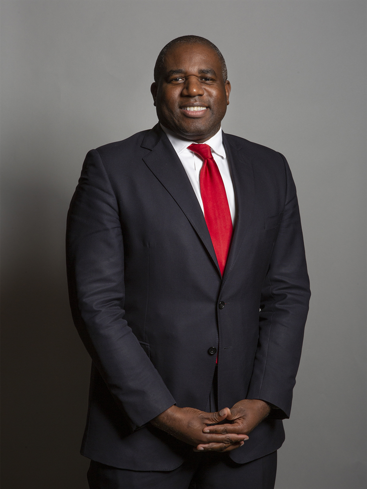 Full sized portrait of Mr David Lammy