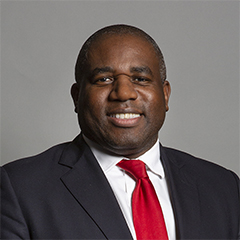 Portrait of the MP Mr David Lammy