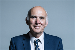 3:2 portrait of Sir Vince Cable