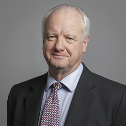 1:1 portrait of Lord Russell of Liverpool