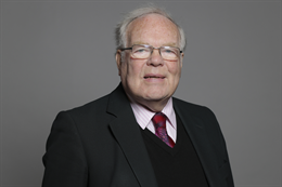 3:2 portrait of Lord Shutt of Greetland