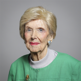 1:1 portrait of Baroness Gardner of Parkes
