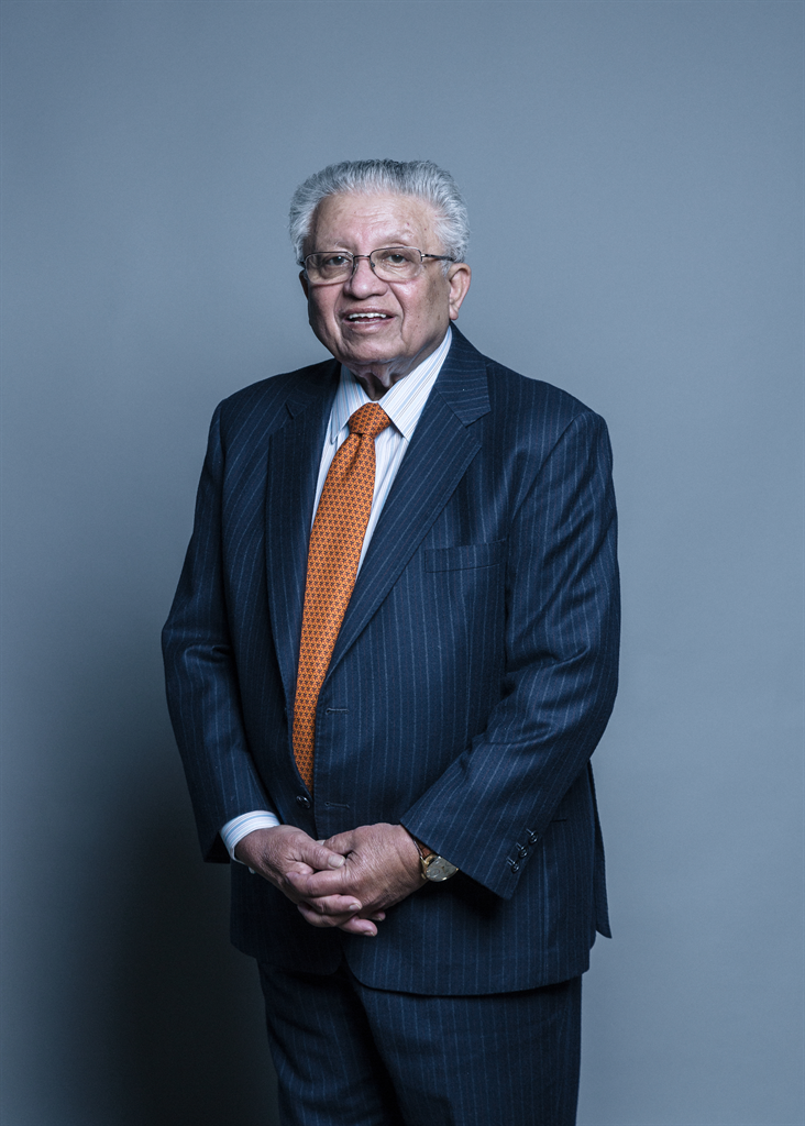 Full sized portrait of Lord Bhattacharyya