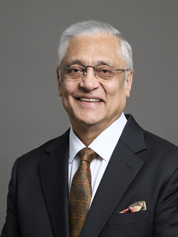 3:4 portrait of Lord Patel of Bradford