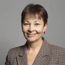 1:1 portrait of Caroline Lucas