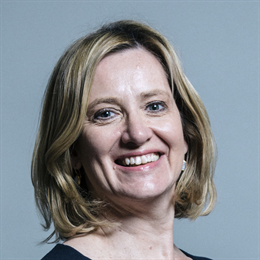 1:1 portrait of Amber Rudd