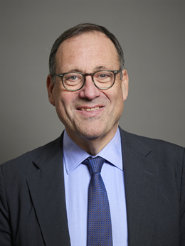 3:4 portrait of Lord Harrington of Watford