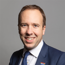 1:1 portrait of Matt Hancock