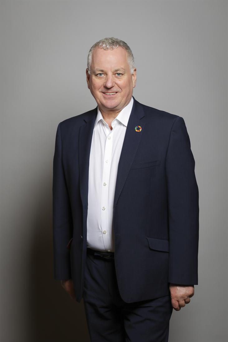 Full sized portrait of Lord McConnell of Glenscorrodale