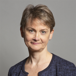 1:1 portrait of Yvette Cooper