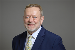 3:2 portrait of Lord Collins of Highbury