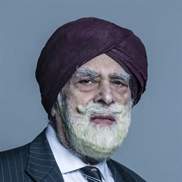 1:1 portrait of Lord Singh of Wimbledon