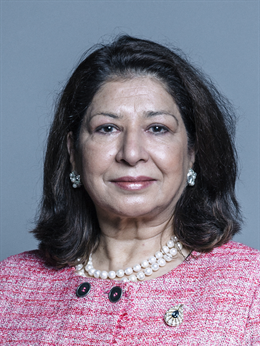 3:4 portrait of Baroness Manzoor