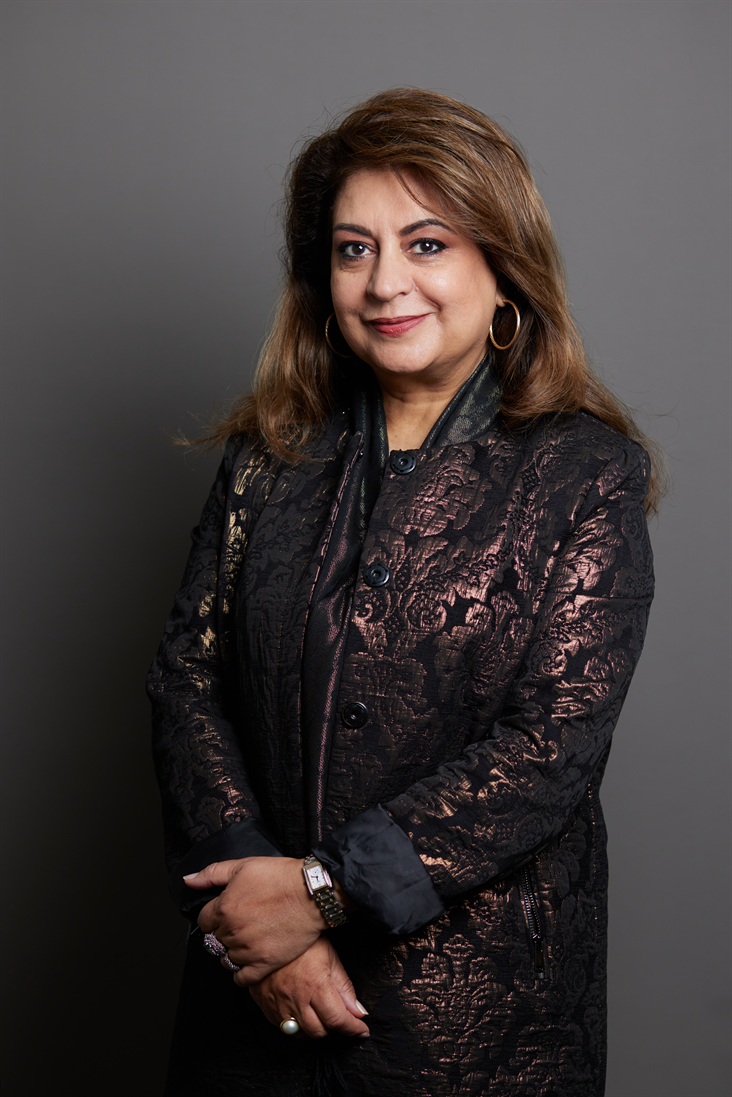 Full sized portrait of Baroness Mobarik