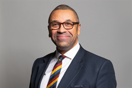 3:2 portrait of James Cleverly