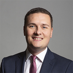 Portrait of the MP Wes Streeting