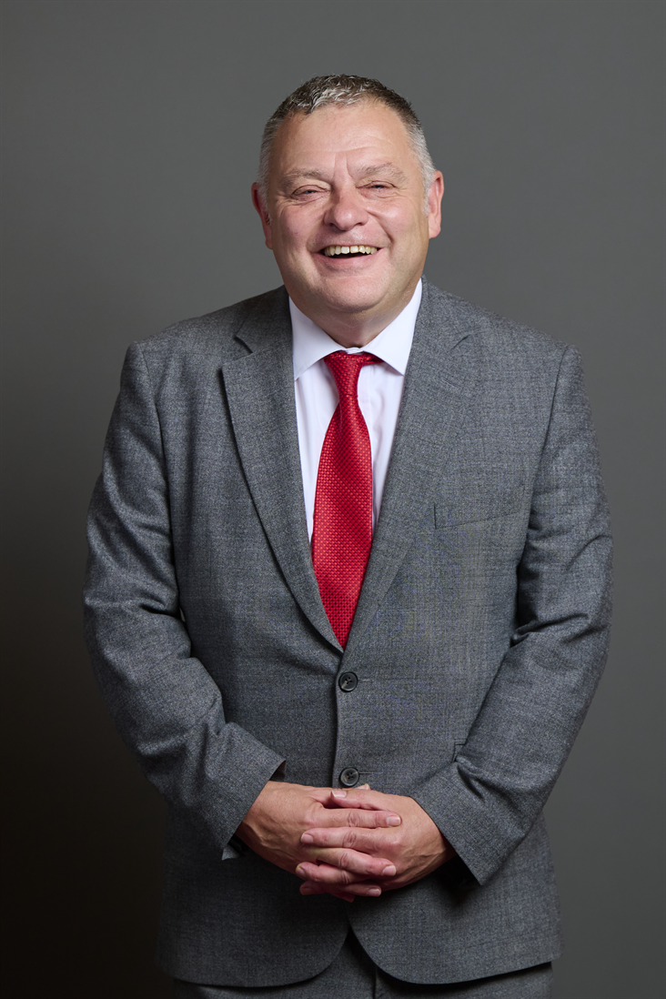 Full sized portrait of Mike Amesbury