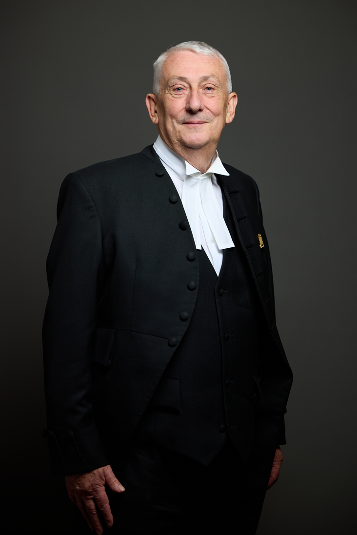 Full sized portrait of Sir Lindsay Hoyle