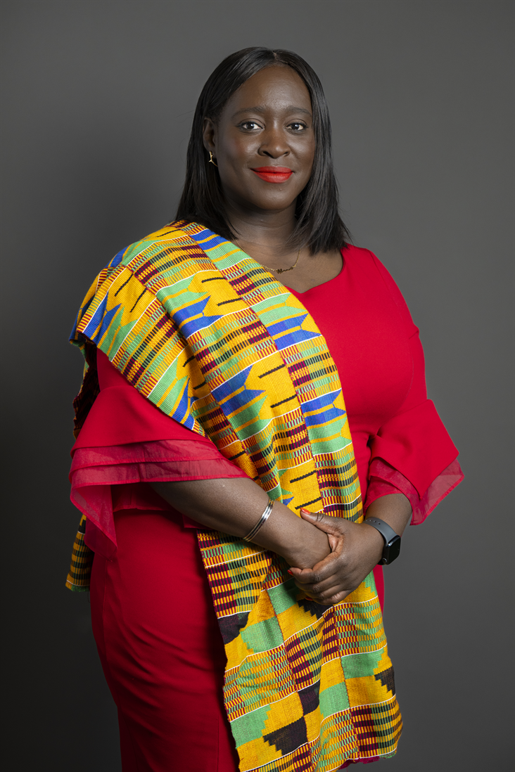 Full sized portrait of Ms Abena Oppong-Asare