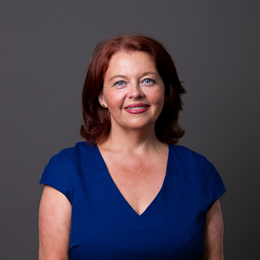 1:1 portrait of Paula Barker