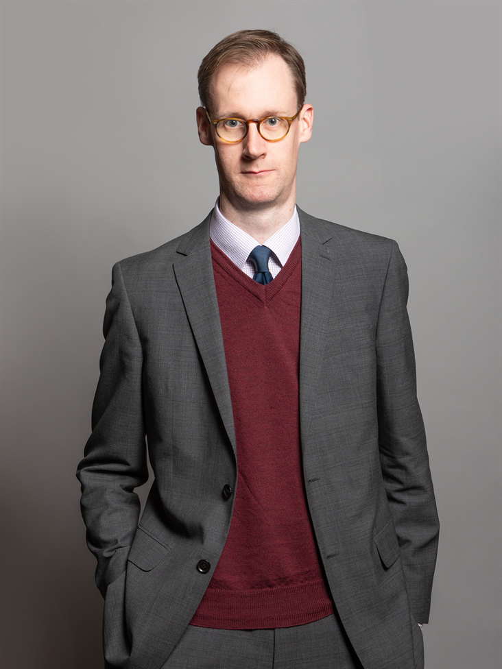 Official portrait for Tom Randall MPs and Lords UK Parliament