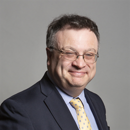1:1 portrait of Stephen Farry