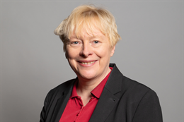3:2 portrait of Dame Angela Eagle
