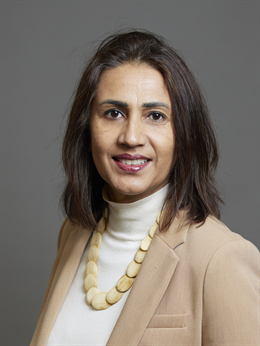 3:4 portrait of Baroness Gohir