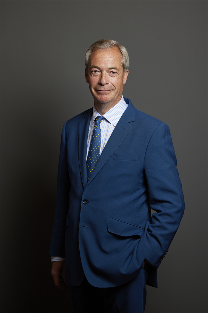 Full sized portrait of Nigel Farage