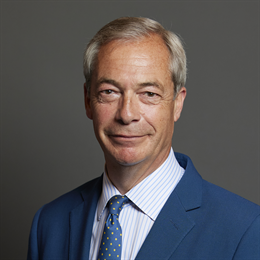1:1 portrait of Nigel Farage