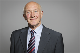3:2 portrait of Lord Clark of Windermere