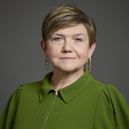 1:1 portrait of Baroness Antrobus