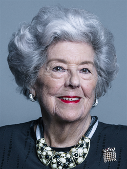3:4 portrait of Baroness Boothroyd